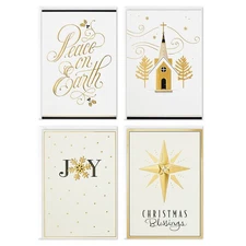 Image Arts Boxed Religious Christmas Cards Assortment, Peace on Earth 4 Desig...