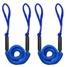 Boat Bungee Dock Line,Mooring Rope,Marine Anchor Line Boat Supplies 4-5.5FT Blue