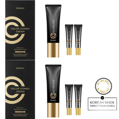 Deoproce Color Combo Cream SPF50+ PA+++ (40g+5g+5g) x 2pcs /Free Gift