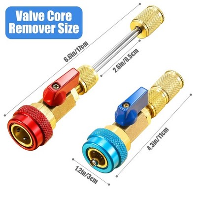 Air Conditioner Valve Core Kit 35 Pcs - Schrader Valve~-