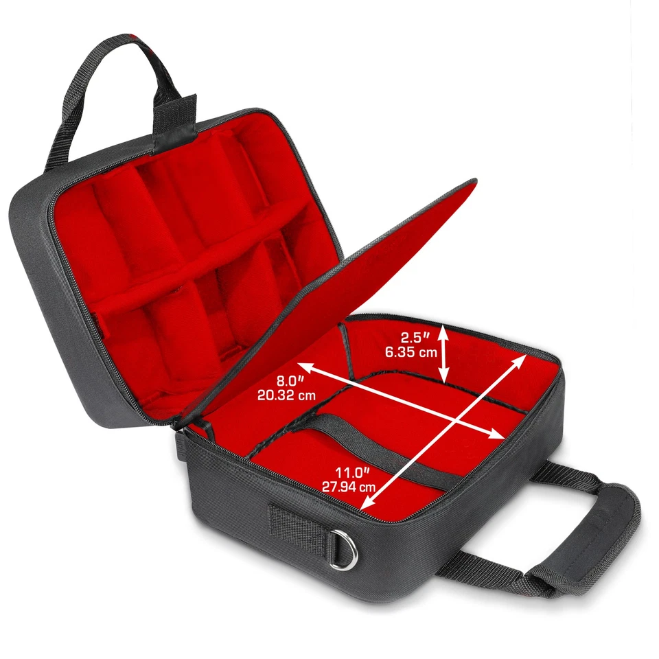 USA GEAR Podcast Equipment Case Compatible with Focusrite Vocaster One Studio - Image 4 of 4