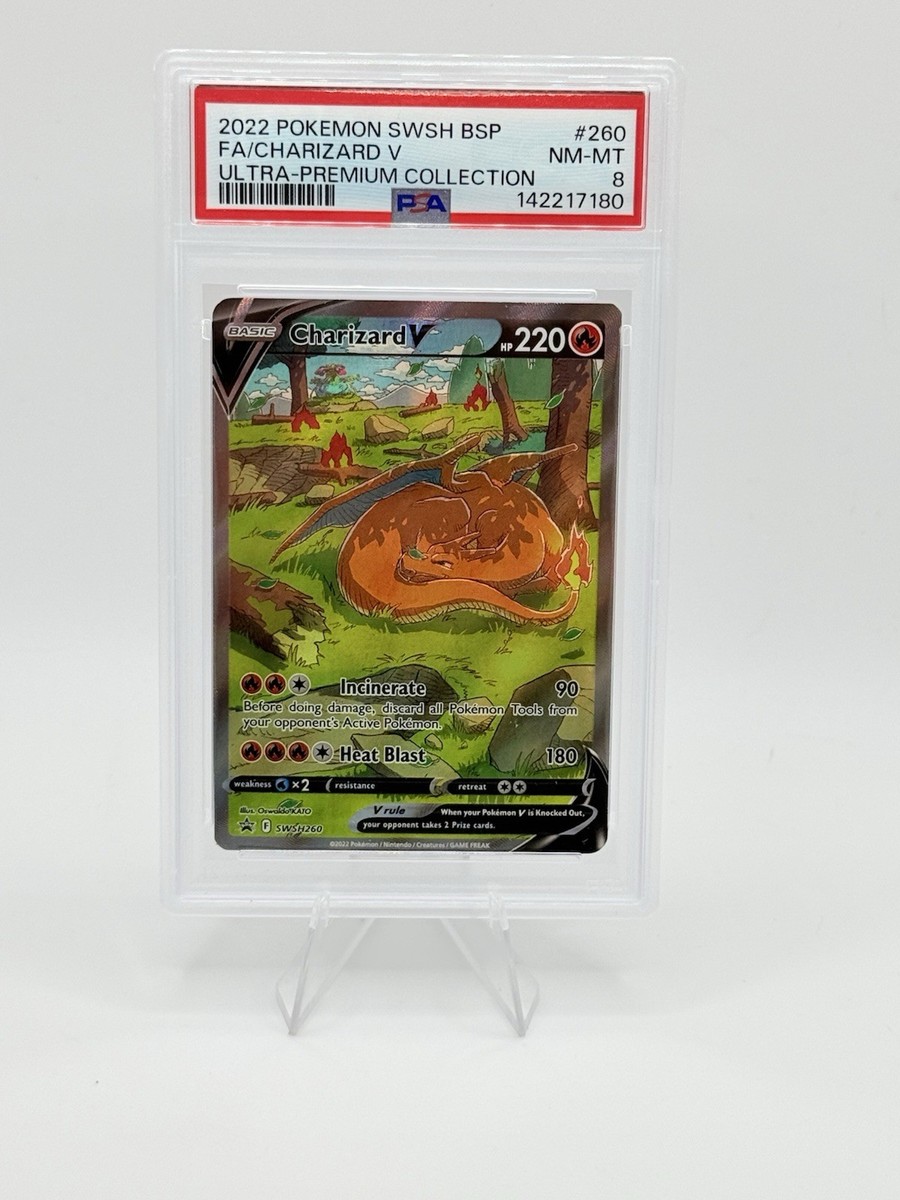PSA 8 Charizard V SWSH260 Promo Ultra Premium Collection Pokemon