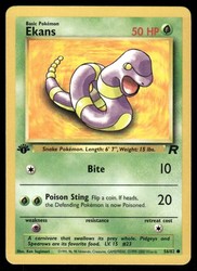 Ekans 56/82 1st Edition Team Rocket Common