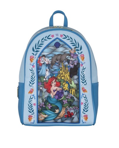 Loungefly Disney Little Mermaid Ariel Stained Glass Backpack - NWT