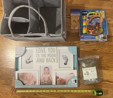 Expecting Mother Baby LOT Vtech Book Diaper Tote Afterbirth Bath Picture Frame