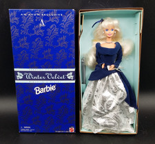 Vintage Winter Velvet Barbie Mattel 1995 Special Edition Avon Exclusive 15571