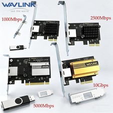 10G/5G/2.5G/1G PCIe Network Card PCI to RJ45 Wifi Card Ethernet LAN Adapter
