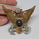 WWII Gold & Silver USCG Coast Guard Officer Barracks Hat Badge by Vanguard — photo 6
