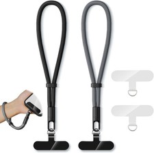 2 Pack Universal Phone Lanyard with Wrist Strap, Tether Tabs  Cell Phone Strap