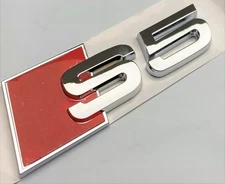 CHROME EMBLEM S5 REPLACEMENT FOR AUDI REAR TRUNK BADGE NAMEPLATE DECAL LETTER