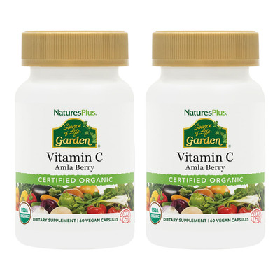Naturesplus Source Of Life Garden Vitamin C - 60 Capsules Pack Of 2 - Immune