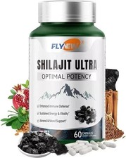 Flynew Shilajit with L-Arginine  Ultra Optimal Potency, Energy  Vitality