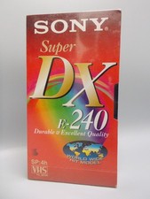 Sony Super DX E-240 VHS Video Cassette NEU OVP Rot Multi-Color K-488-10