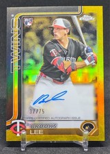 2025 Topps Gilded Brooks Lee RC Auto Yellow/Gold 37/75