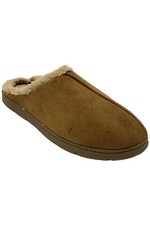 Wembley Men's Memory Foam Microsuede Slippers Chestnut