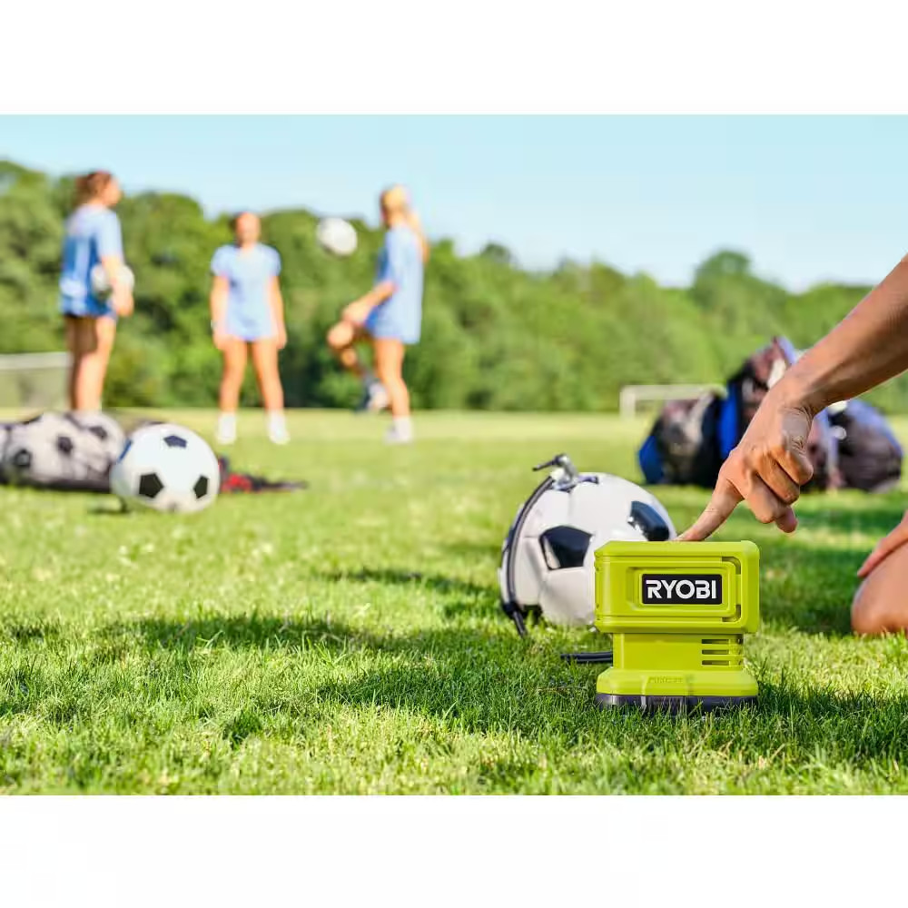 Ryobi 18V Cordless High-Pressure Inflator TOOL-ONLY Compact Powerful for Tires