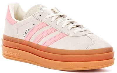 Adidas Gazelle Bold Junior Schnürschuhe Mädchen Creme Turnschuhe EU 36-41