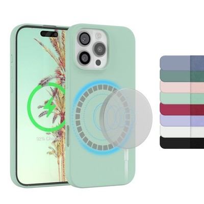 EAZY CASE für Apple iPhone 16 Pro Max Silikon Handyhülle mit MagSafe Cover Case