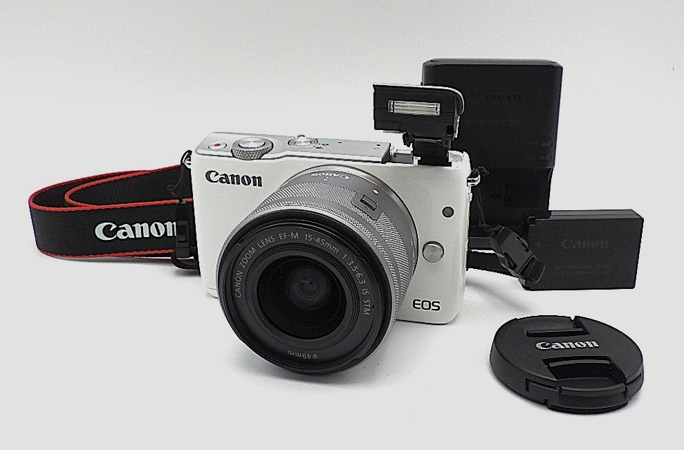 Excellent] Canon EOS M10 Mirrorless Digital Camera White＆ EF-M 15