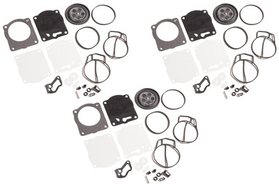 Yamaha XL XLT 1200 GP1200R GPr1200 Xl1200 XLT1200 Triple Carburetor Rebuild Kit