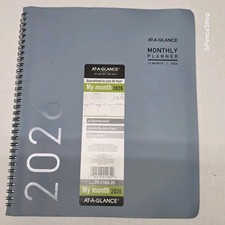 AT-A-GLANCE Contemporary 2026 Monthly Planner, Drizzle Large 9" x 11" 70250X2026