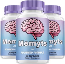  3 Pack Memyts Supplement Capsules   Memyts Natural Blend Memory Focus Pills