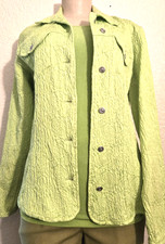 Chico  s Set of 2 Jacket and Tank Top SIZE 1 MEDIUM Lime Green Chartreuse