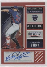 2018 Panini Elite Extra Edition Red Prizm 97/100 Tanner Burns #USA-TB Auto 09an