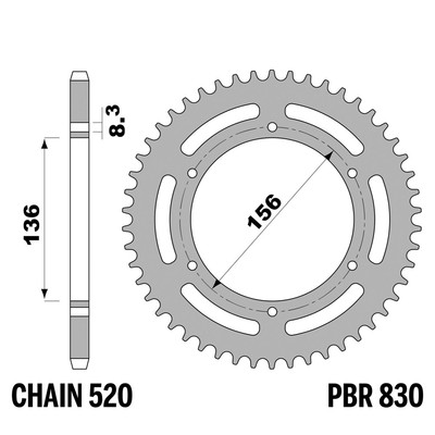 HUSQVARNA TE 610 2001-2004 Kettenrad PBR Tonhöhe 520 45 Zähne Ergal