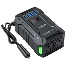 Vansoet 400W Car Power Inverter Dc 12V To 110V Ac Inverter Pd 30W/15W Usb C2Usb