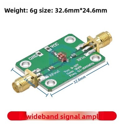 RF Broadband Amplifier Low Noise LNA 0.1 MHz to 2000 MHz Gain 30dB
