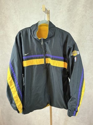 Vintage 1990s Nike NBA Los Angeles Lakers Reversible Pullover Jacket Men s XL