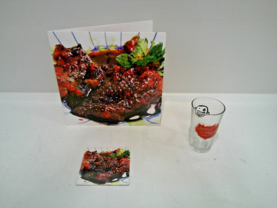 ANIMAL COLLECTIVE STRAWBERRY JAM LOT! LP + CD + NEWBURY COMICS PROMO PINT GLASS!