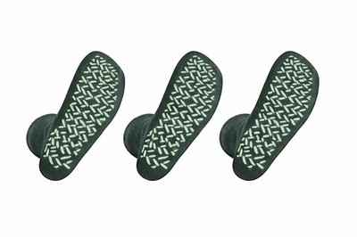 Bariatric Double Sided Non-slip Safety socks, 3XL, Dark Green, 3 pack