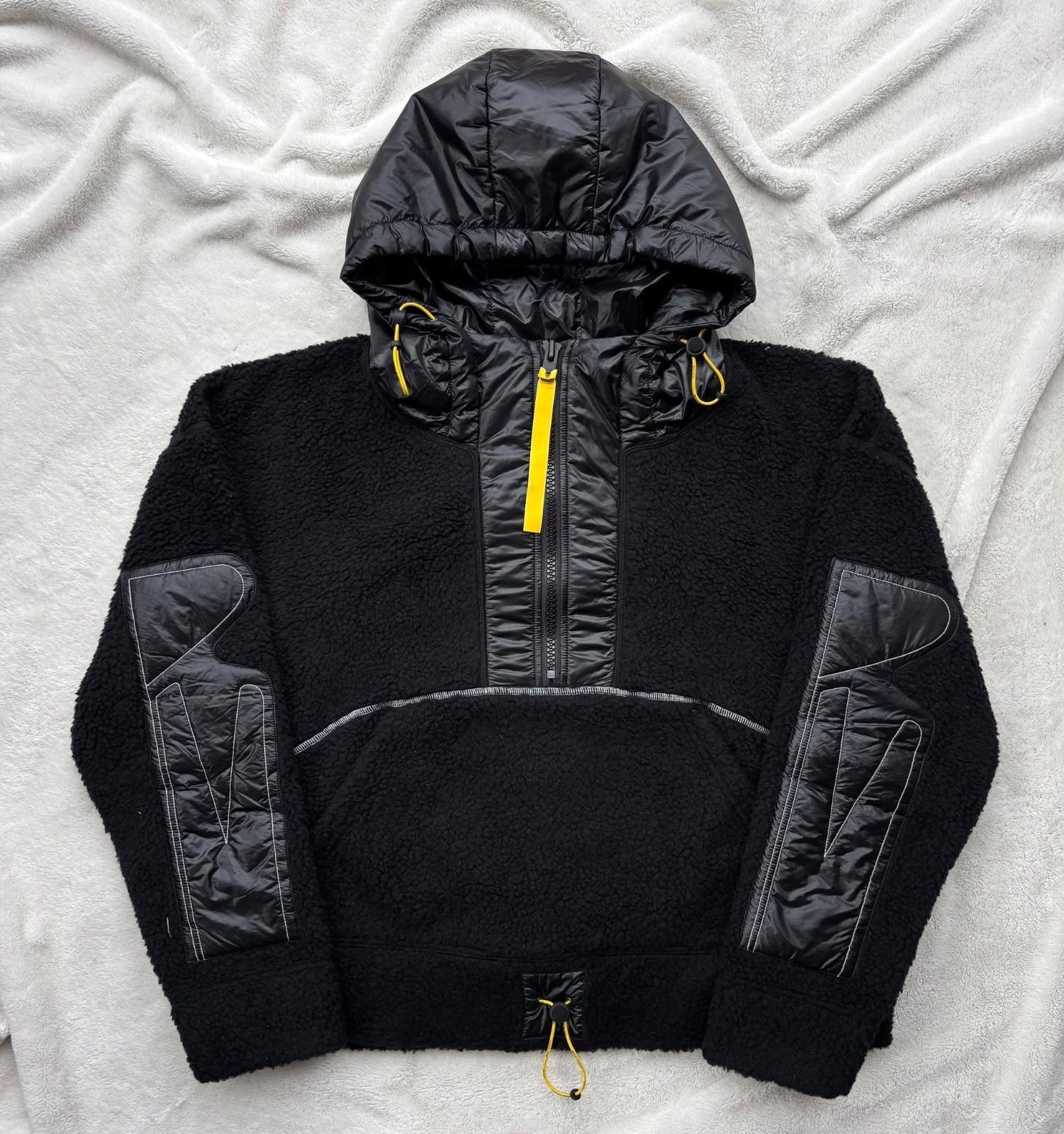 Canada Goose x Pyer Moss Black Anorak Hooded Fleece Jacket - Small - $895 - New