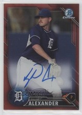 2016 Bowman Chrome Prospects Red Refractor 4/5 Tyler Alexander Auto 0zq6