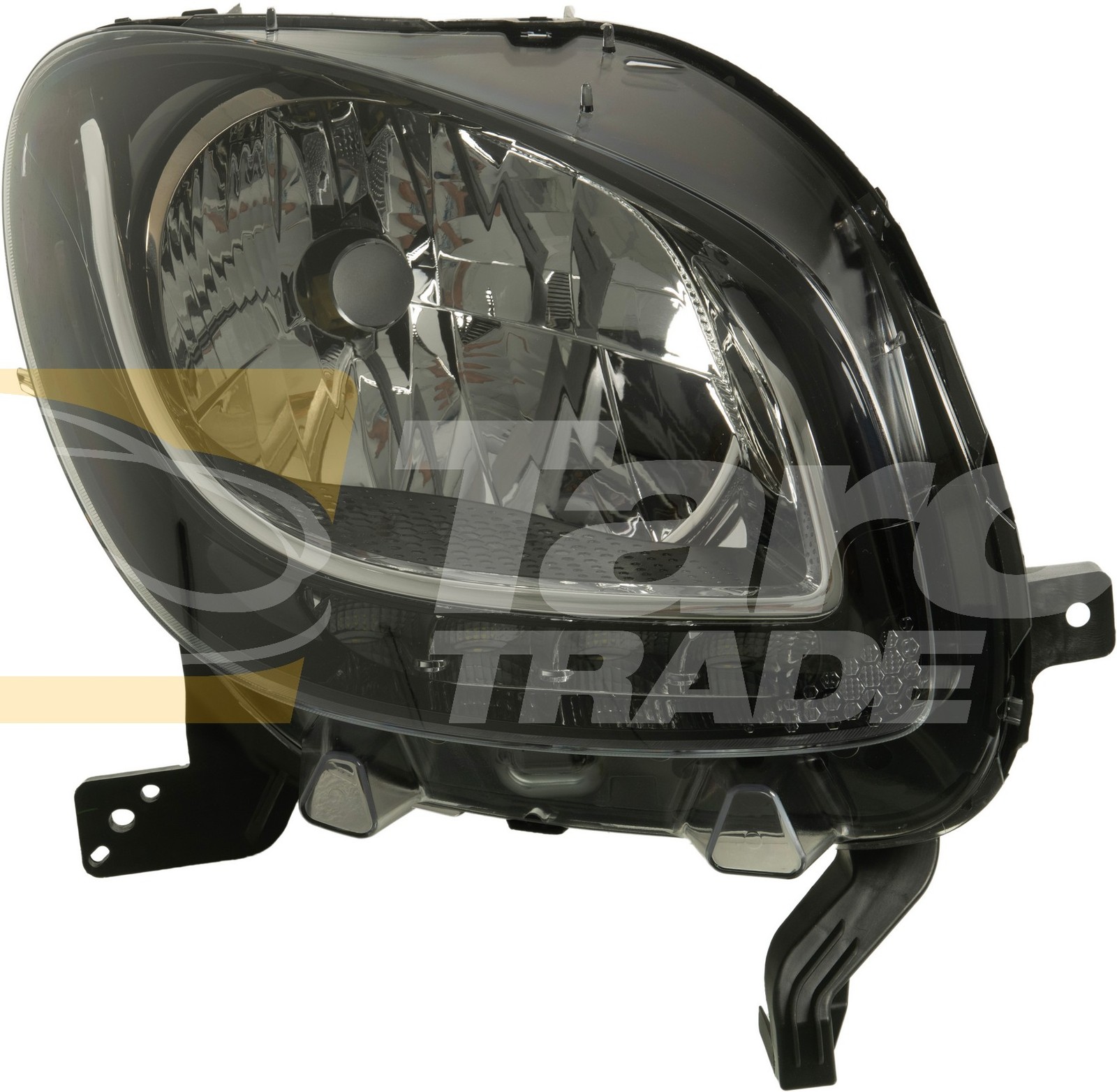 Phare avant droite Smart Fortwo W453 solution optique ternie ou cassée au contrôle technique
