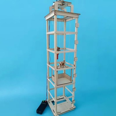 Holz Aufzug Modell Wissenschaft Bausatz für Jungen Mädchen Geburtstag Geschenk