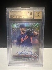 2017 Bowman Chrome Mega Box Refractor Wuilmer Becerra RC BGS 9.5 10 Auto POP 2