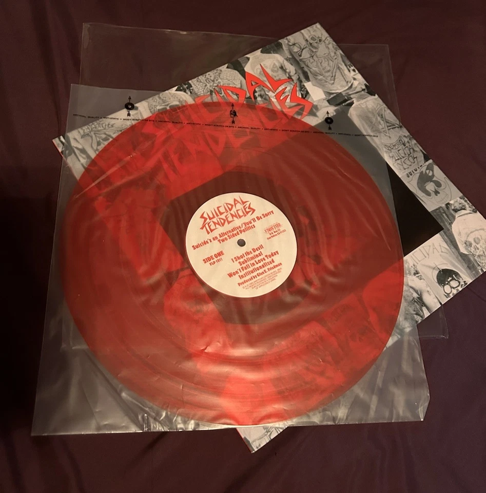 SUICIDAL TENDENCIES Debut, 12” Vinyl, 1983, Translucent red vinyl Foto 4 de 4