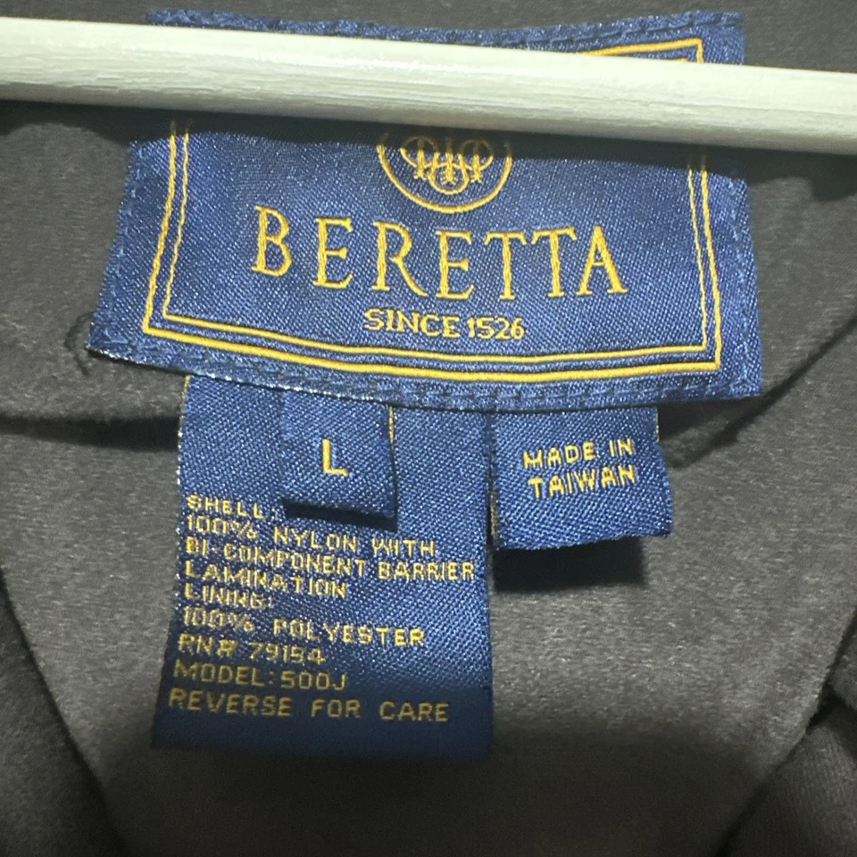 Chaqueta con Capucha BERETTA Advantage Humedal Camuflaje Cremallera Completa Botón a Presión Talla L Foto 3 de 4