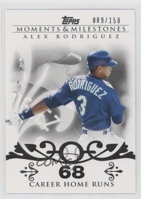 2008 Topps Moments & Milestones 89/150 Alex Rodriguez #1 ux6