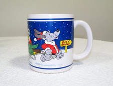 Vintage 1987 Pound Puppies Christmas Mug