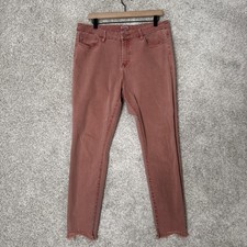 Dear John GISELE HIGH WAISTED SKINNY Jeans Salmon Rust - Size 31