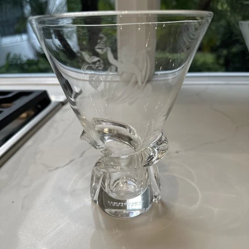 Steuben Hershey Chocolate 100th Anniversary Spiral Glass Embossed  Perfect!