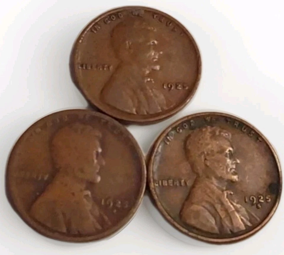 1925 PDS Lincoln centavo trigo centavos marrom muito fino melhor data postagem grátis - Imagem 3 de 4