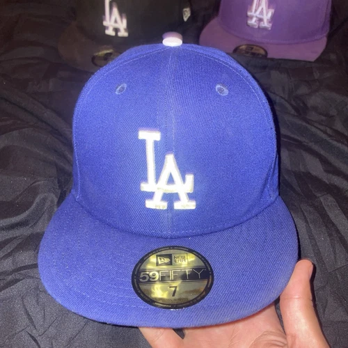 NEW ERA 59FIFTY FITTED AUTHENTIC HAT CAP MLB LOS ANGELES DODGERS BLUE ADULT