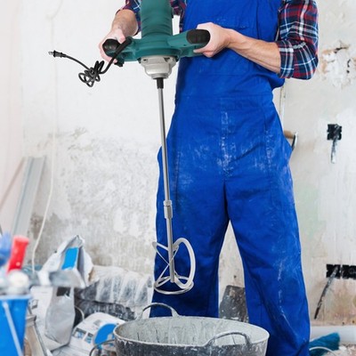 Concrete Cement Mixer Electric Paddle Mixer Plaster Grout Paint Thinset Mortar!