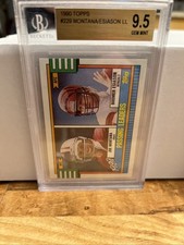 1990 Topps - Joe Montana, Boomer Esiason #229 With Hashmarks