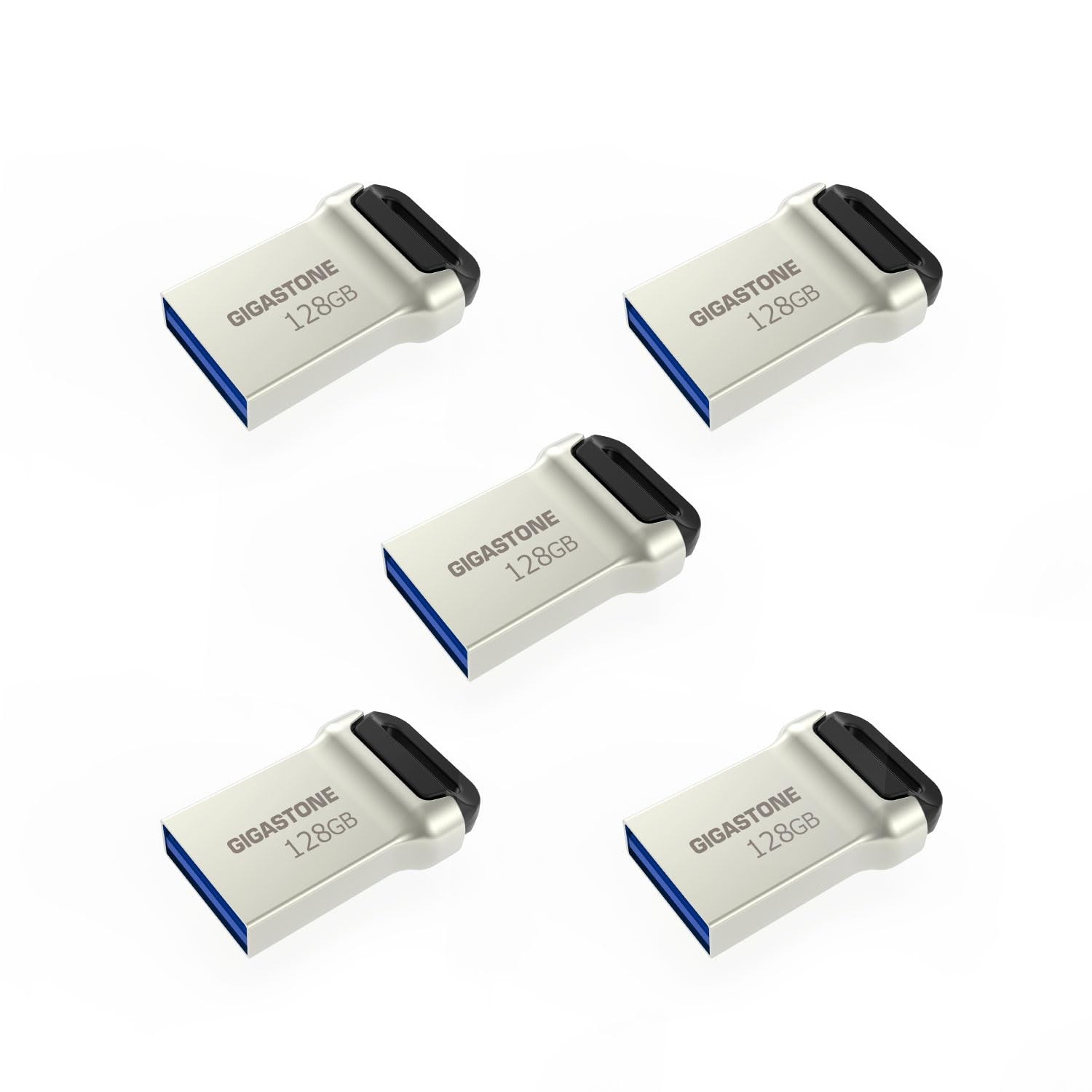 Clé USB 128Go USB 3.2 Gen 1 Lot de 5 Mémoire Flash Z90 100Mo/s pour Ordinateur